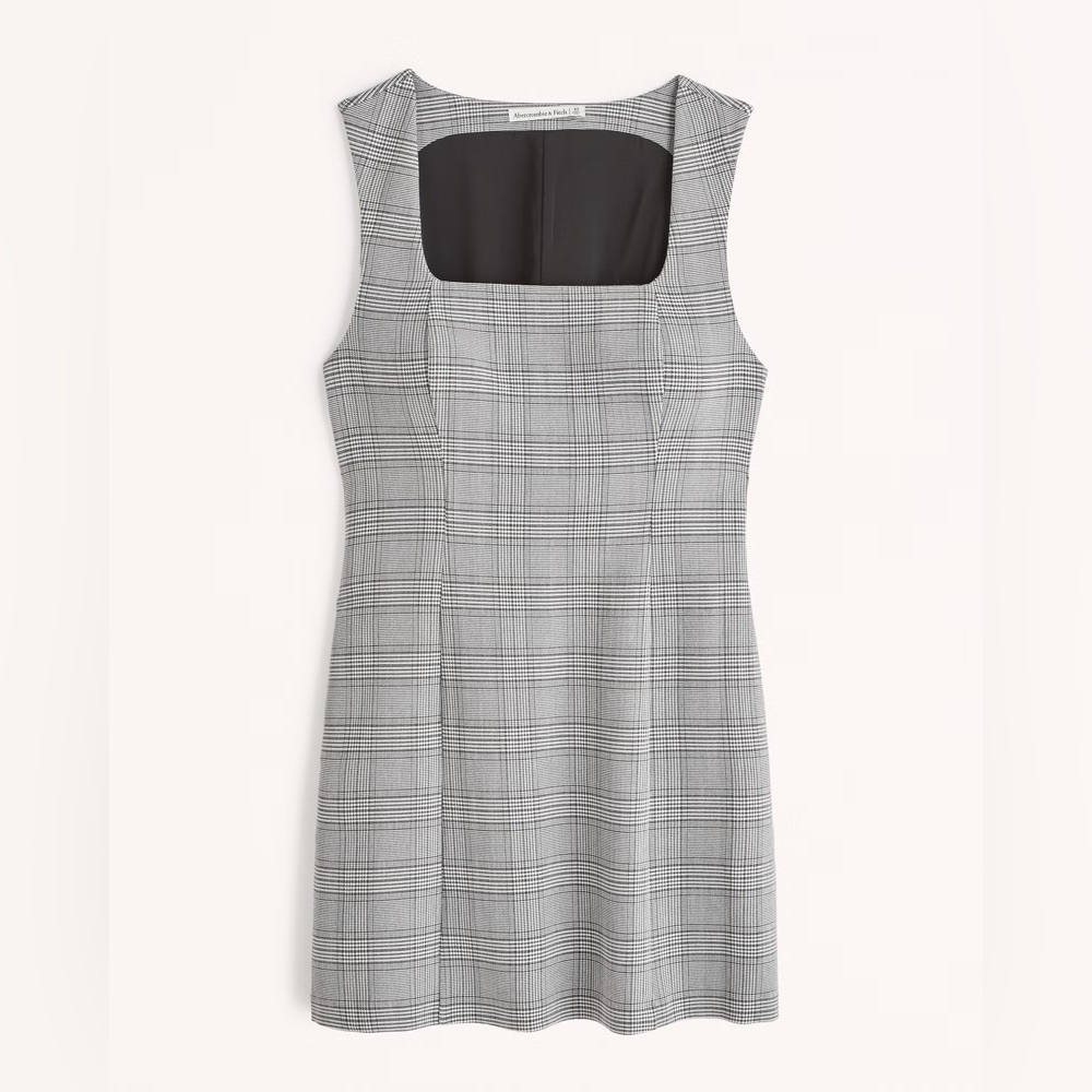 Abercrombie Wide Strap Suiting Mini Dress with Pockets